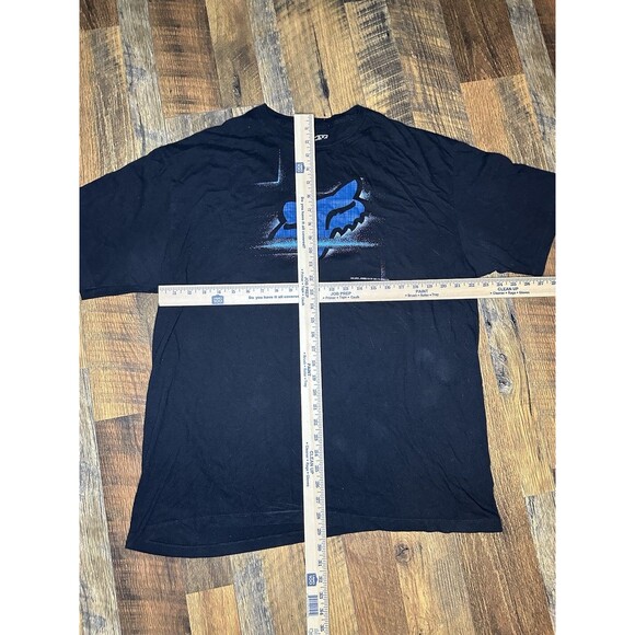 Fox Racing T-Shirt Men’s Size XXL Black Blue Short Sleeve - Picture 4 of 5